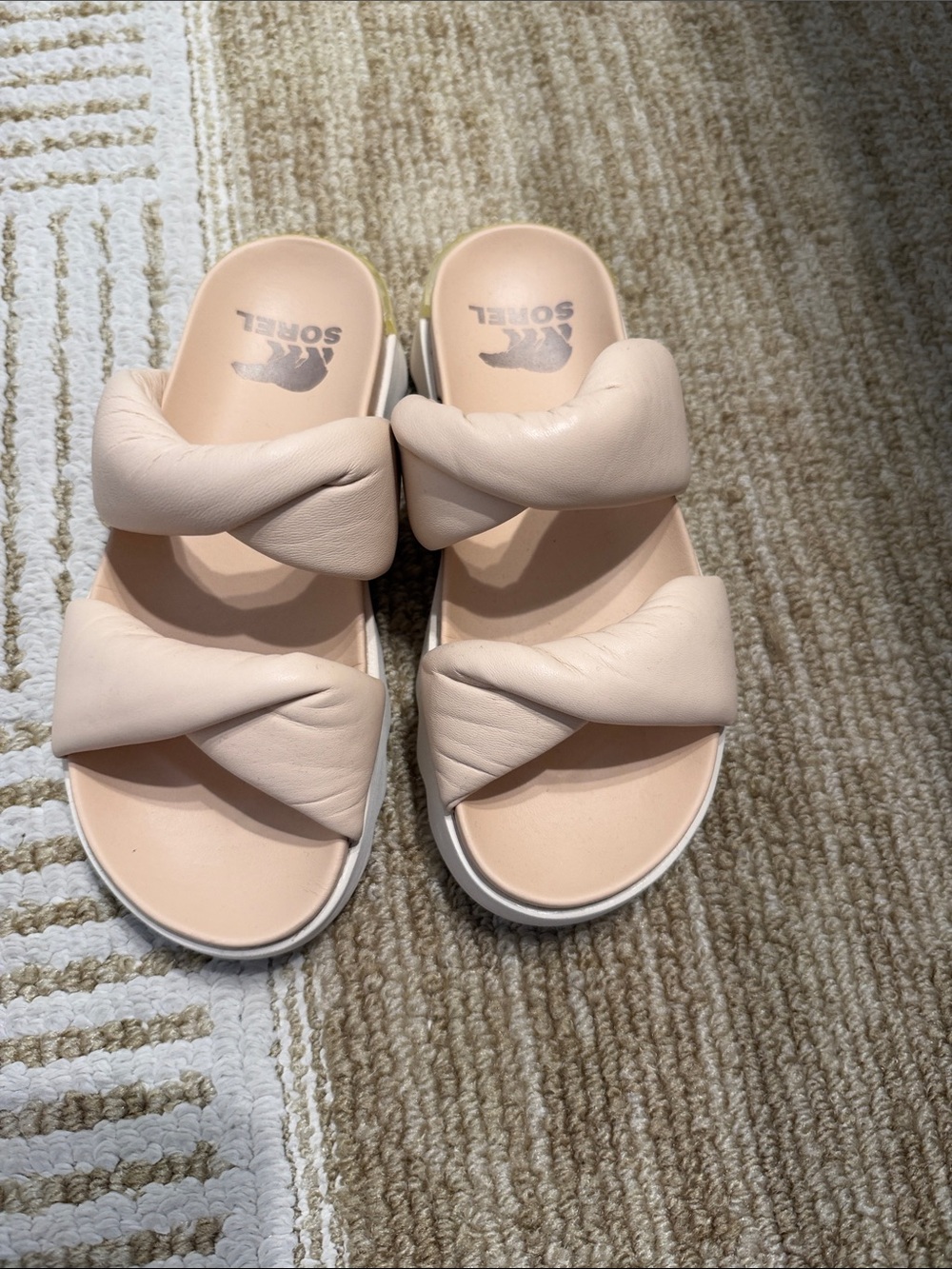 SOREL Women's Padded Slide Sandals in Blush